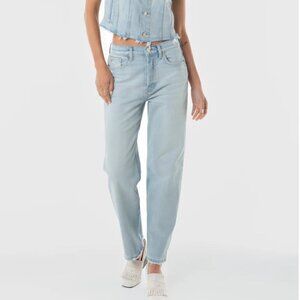 NWT Etica Tyler Vintage Straight Button fly Jeans in Sea Foam, Size 28